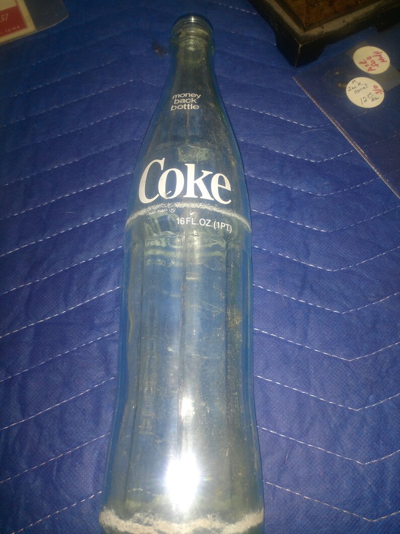 Vintage COKE Coca cola 16 Fl Oz 1 Pint Bottle Etsy