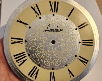 LANSHIRE Self-Starting 5 1/4" Cardboard and Tin Clock Face