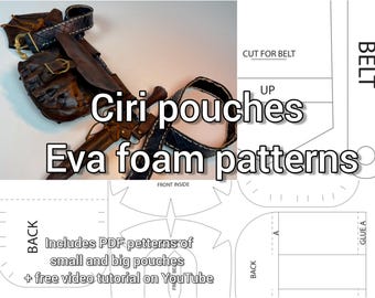 Ciri inspiriert Beutel Eva Schaum Cosplay Muster der Hexer