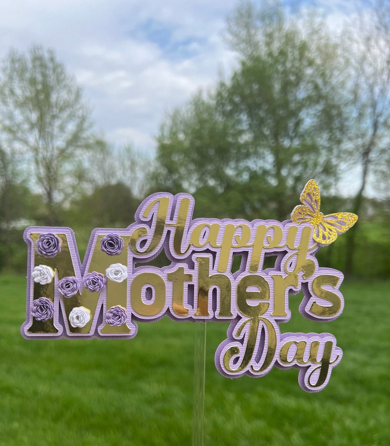 Happy Mother's Day Cake Topper - Etsy