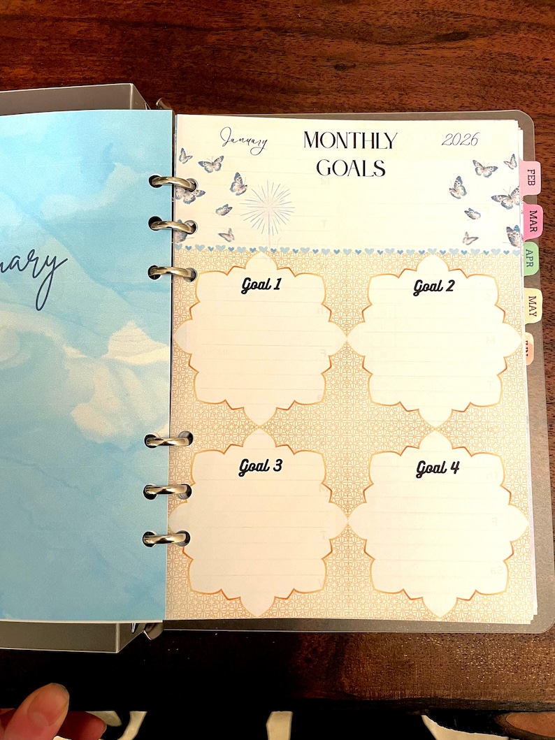 Insertos para agenda diaria A5 / Agenda semanal y mensual 2026 / Agenda anual con presupuesto, calendario e inserto para seguimiento de hábitos. imagen 6