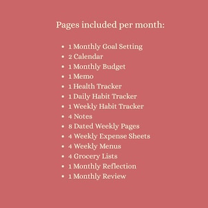 Insertos para agenda diaria A5 / Agenda semanal y mensual 2026 / Agenda anual con presupuesto, calendario e inserto para seguimiento de hábitos. imagen 8