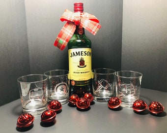 Vasos de whisky escocés de Los Vengadores con grabado "High Ball" (juego de 4)