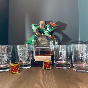 Zelda Hand Etched Glasses