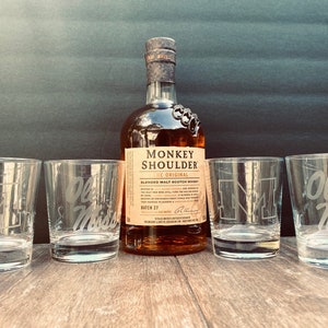 University of Mississippi / Ole Miss Hand Etched Glasses