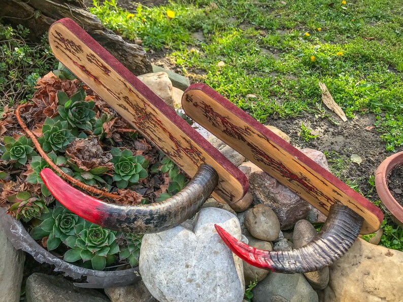 Goat Horns Wall Mount for Shaman Drums Didgeridoo Naturally Etsy