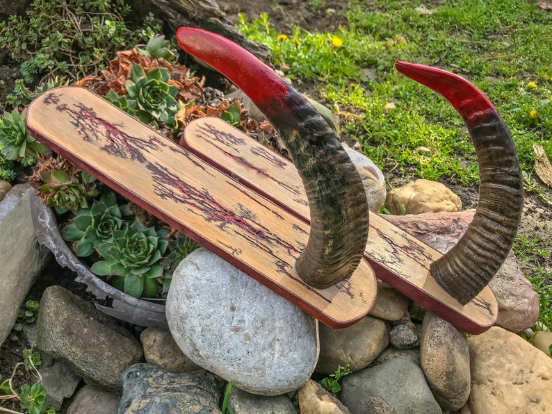 Goat Horns Wall Mount for Shaman Drums Didgeridoo Naturally Etsy