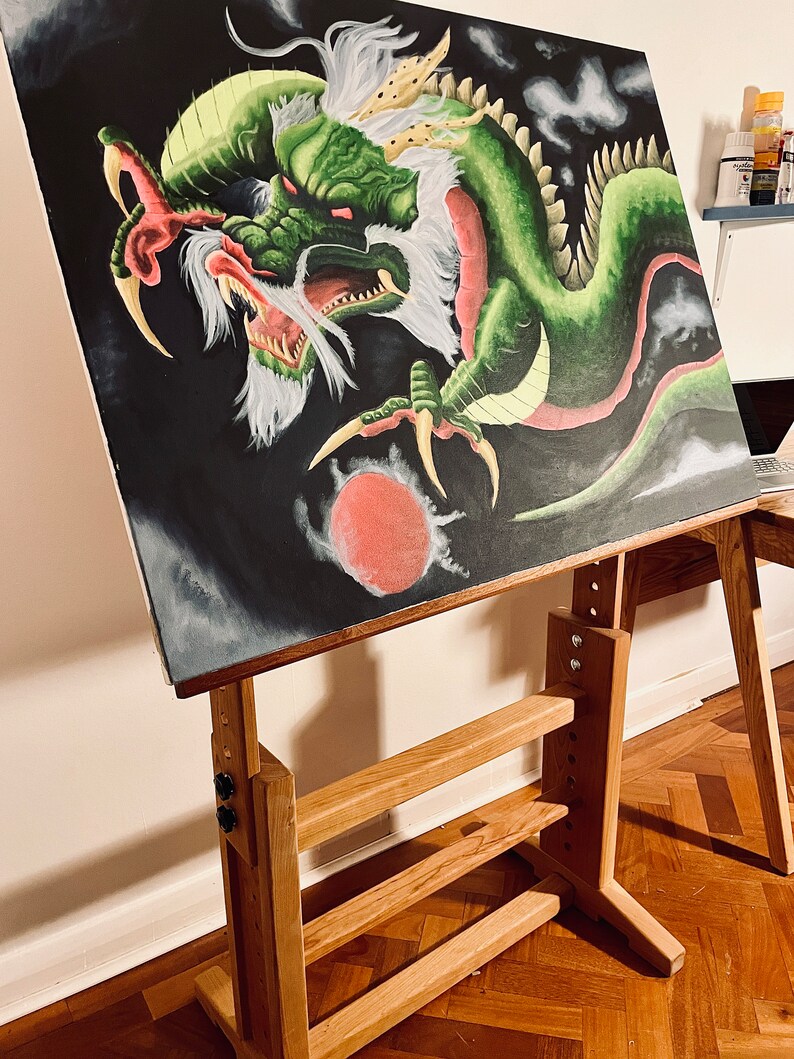 Wooden Drafting Table / Easel / Standing Desk Height Adjustable and