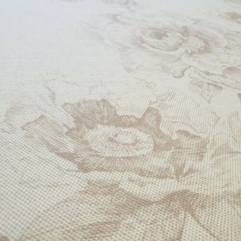 Art Of The Loom Chatsworth Parchment Curtain Craft Fabric 2 Metres Linen Blend