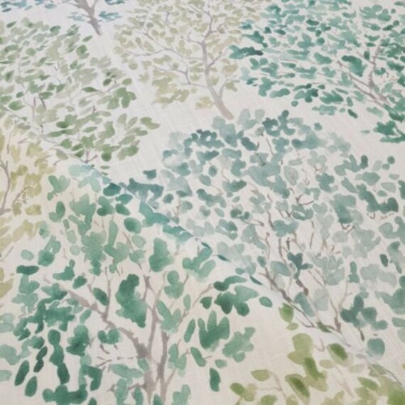 John Lewis Leckford Trees Multi Curtain Craft Fabric 2 7 Etsy