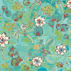 Edinburgh Weavers sprookjesachtige stof per meter bloemen linnen en viscosemix luxe gordijnmateriaal