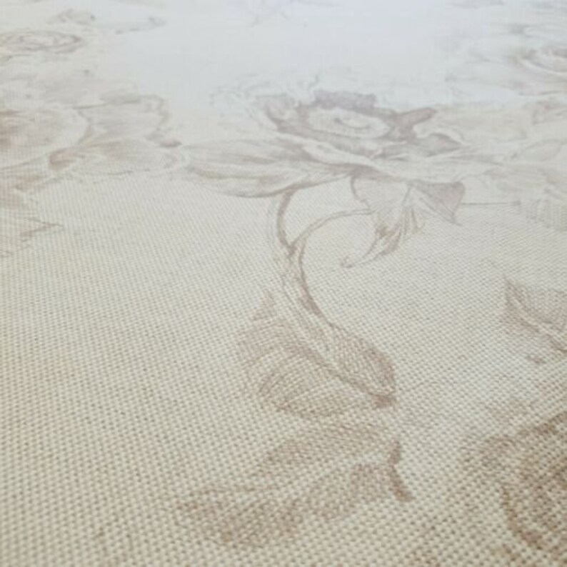 Art Of The Loom Chatsworth Parchment Curtain Craft Fabric 2 Metres Linen Blend