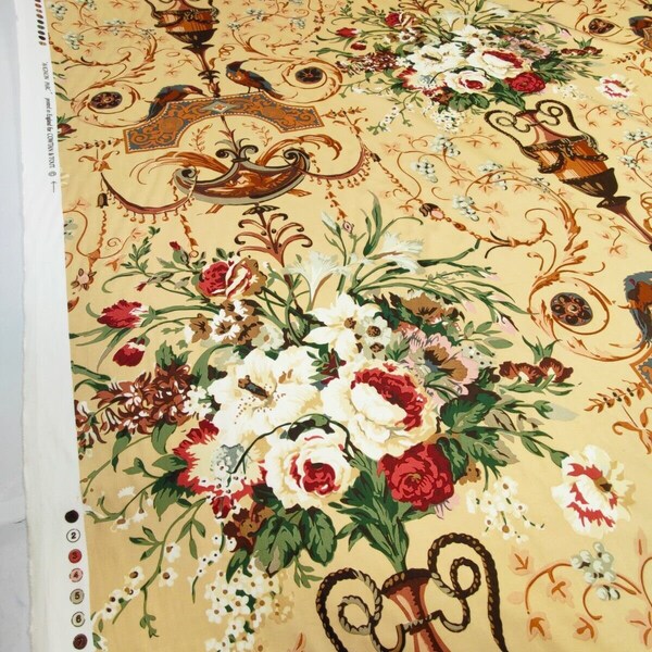 Vintage Cowtan & Tout Avignon Parc Curtain Upholstery Satin Fabric By The Metre