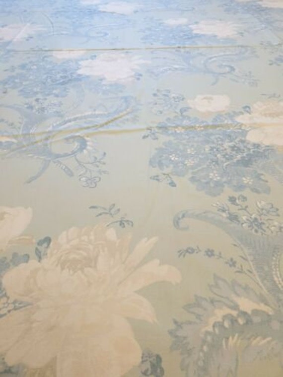 1 5 Metre Laura Ashley Rosehill Duck Egg Floral Curtain Etsy