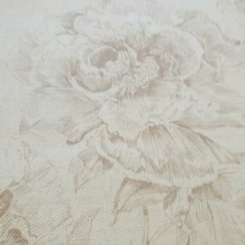 Art Of The Loom Chatsworth Parchment Curtain Craft Fabric 2 Metres Linen Blend