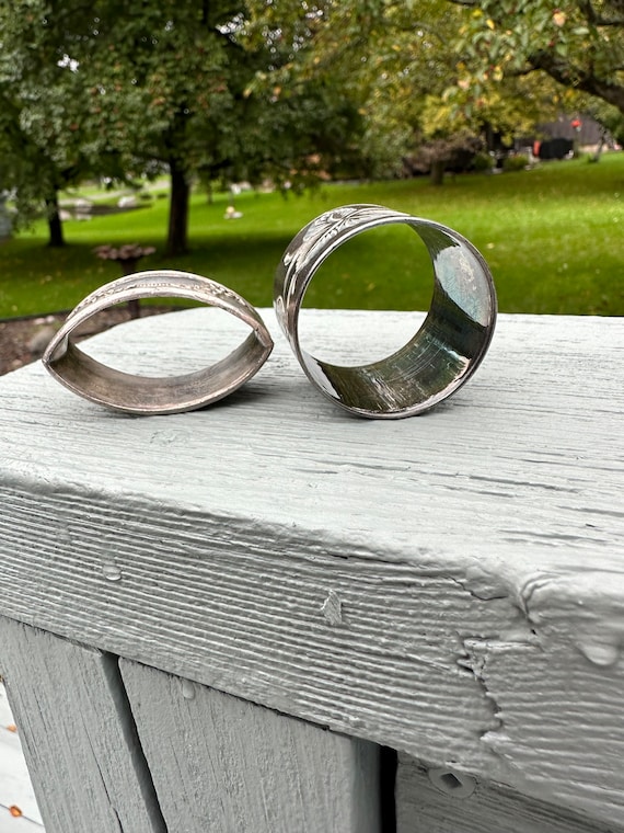 Antique Plate Rings Antique Silverplate Napkin Rings Strawberries - Gem