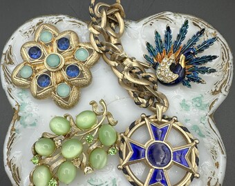 Lot De 3 Broches Anciennes Pour Récupération - Détournement Créatif - Ref 2409