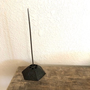 Vintage Paper Spindle Paperwork Organizer Office Drsk Display Metal Organization