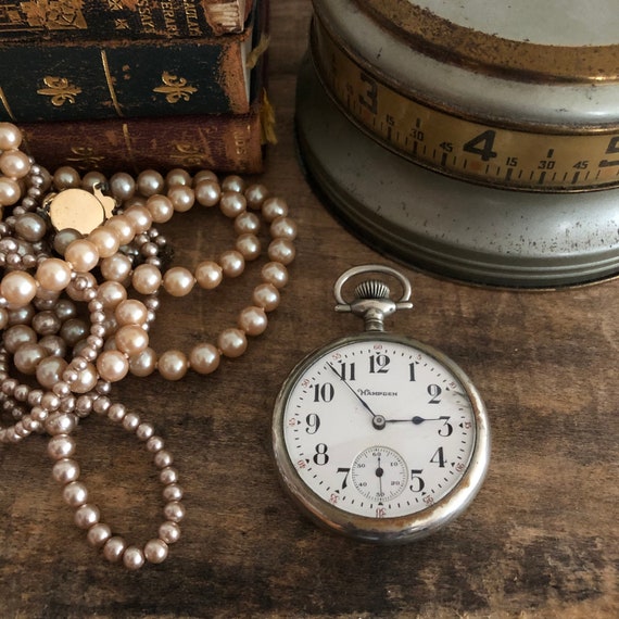 Vintage Hampden Men’s Pocket Watch Parts Jewelry A