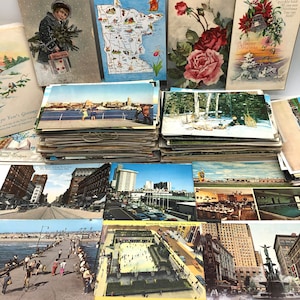 25 Vintage Postcards Collection 1900&#39;s - 1980’s Lot
