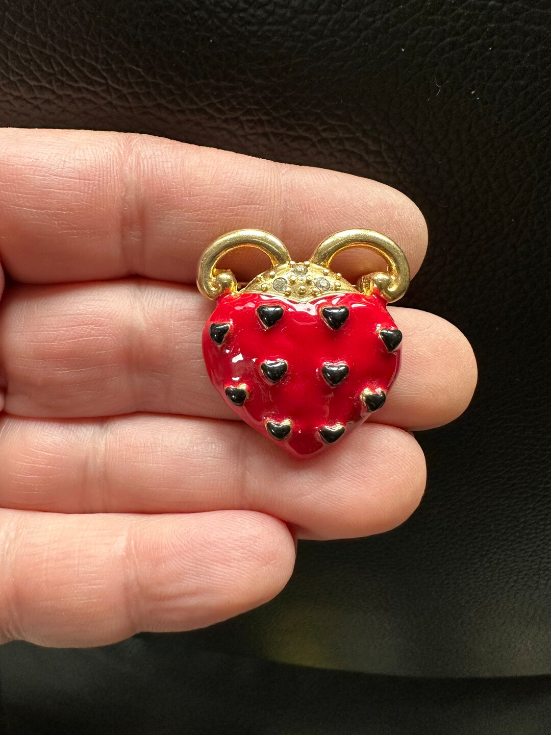 Broche Vintage Danecraft - Dorée Avec émail Jardinage Printemps - Modèle Lbb0052 - Occasion
