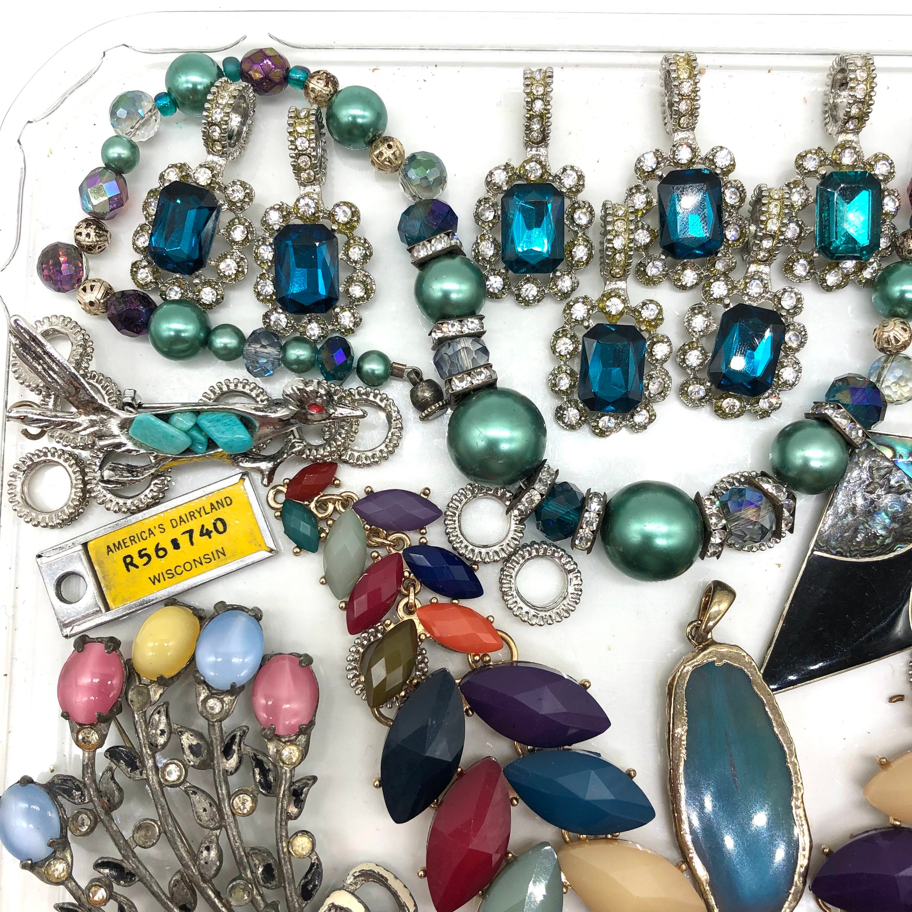 Vintage Broken Rhinestone Jewelry Findings Parts Brooch Etsy