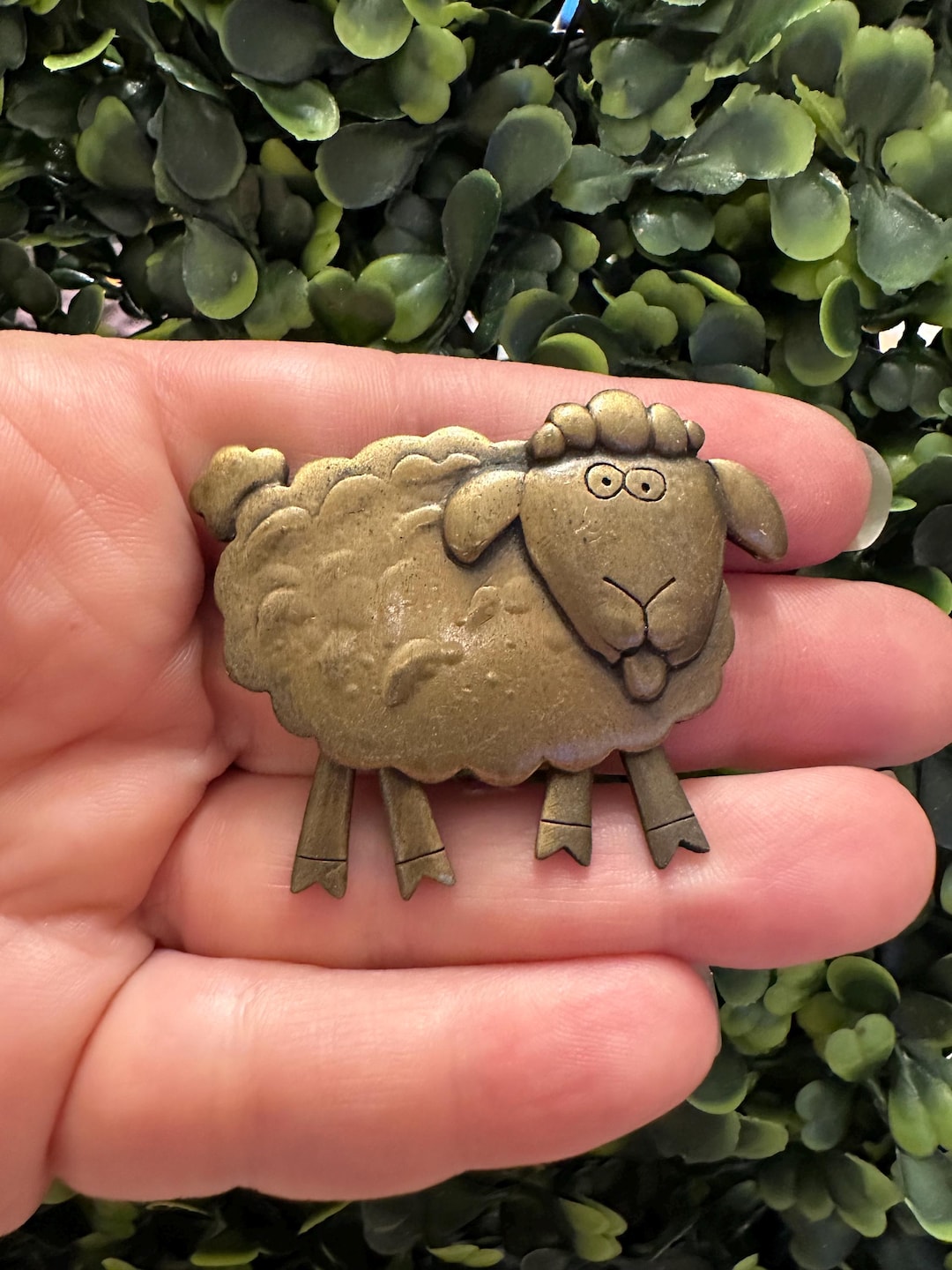 Vintage Jewelry Brooch Signed JJ Jonette Sheep Lamb Pin - Etsy display picture 1