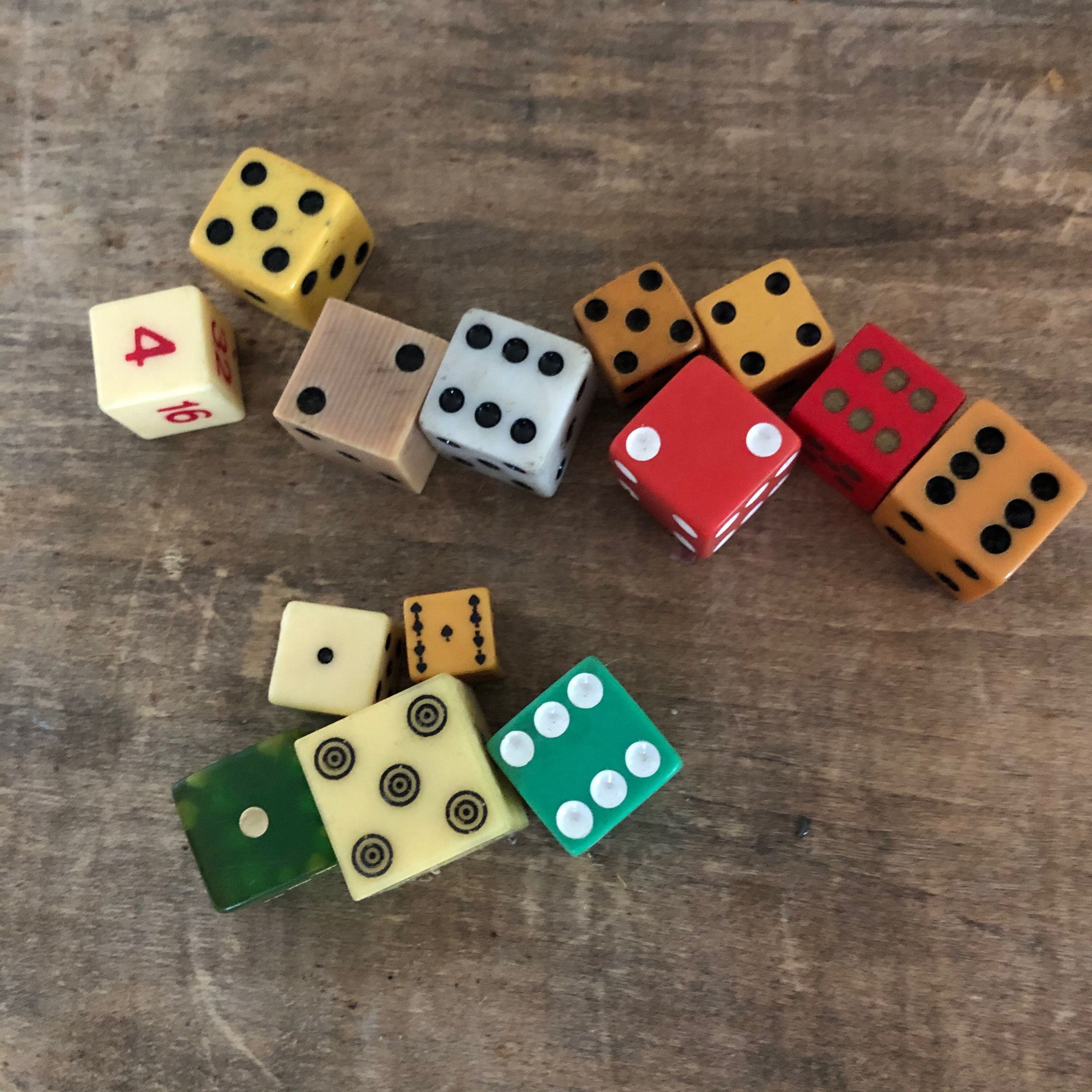 Vintage Lot of Playing Dice Game Supply Lot Gaming Mixed Media Etsy