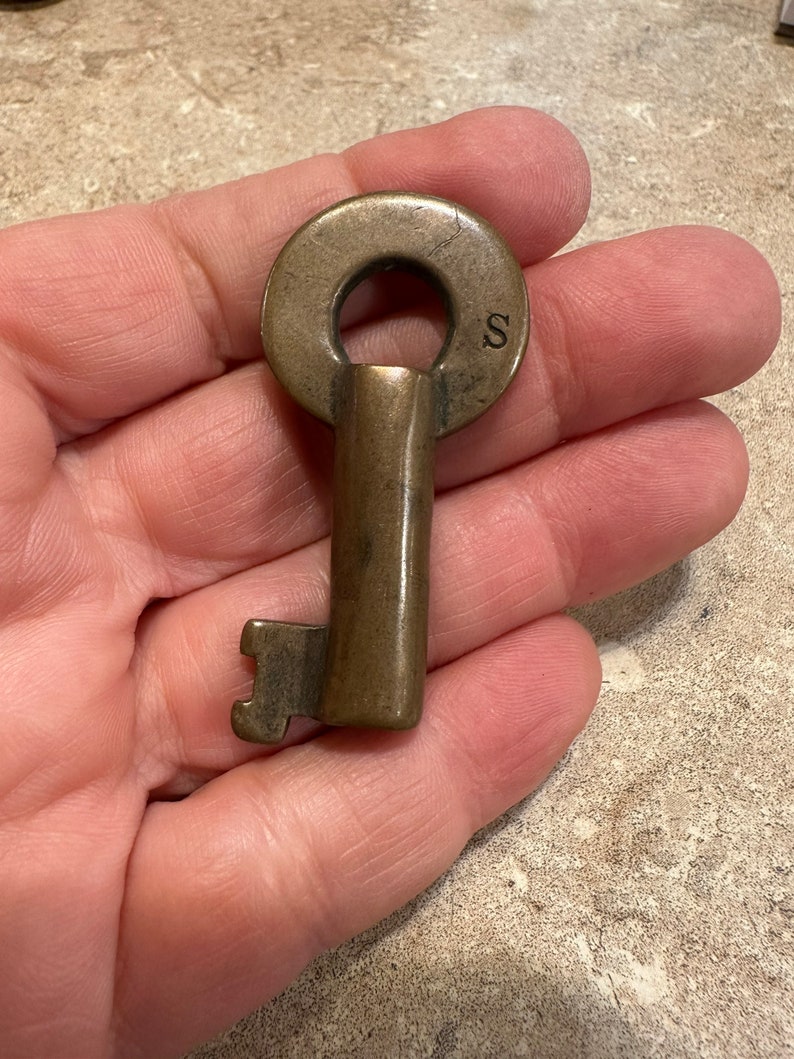 Vintage Brass Railroad Key Great Northern Railroad Switch Key Etsy