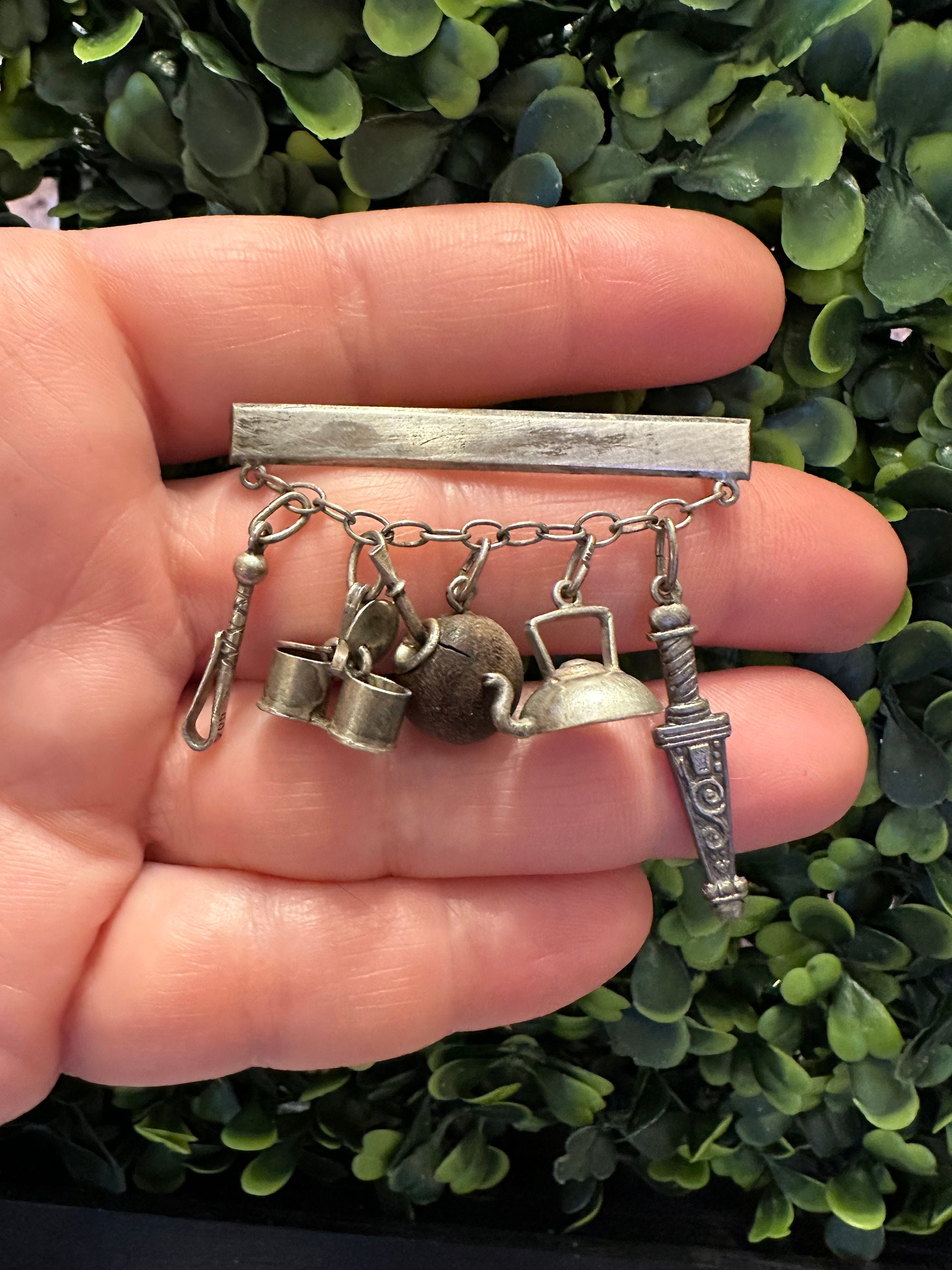 900 Silver Bar Pin - Etsy