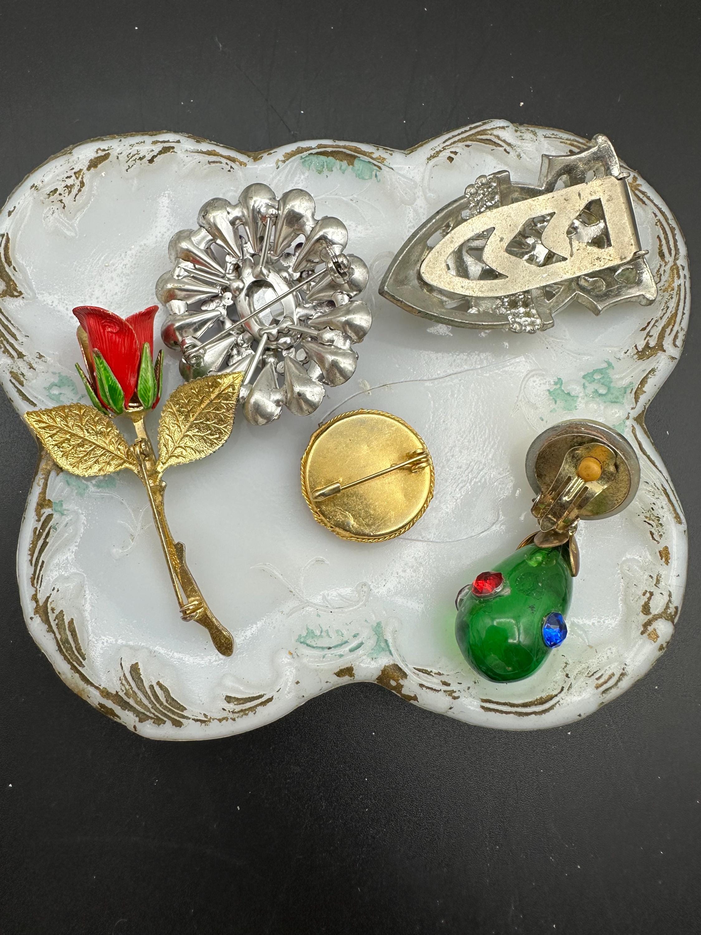 Broche Vintage Fantaisie à Réparer/restaurer - Accessoire Rétro