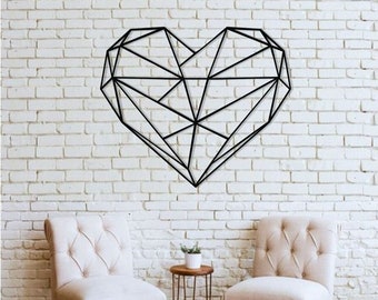 Ornament Heart Wall Art - Vinyl Wall Decal - Home Wall Decal - Living ...