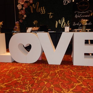 Large LOVE Foam letters, , Table Base Letters, Big letters, Styrofoam letters. Foam Letters, Love Table, Love table letters, Wedding letters