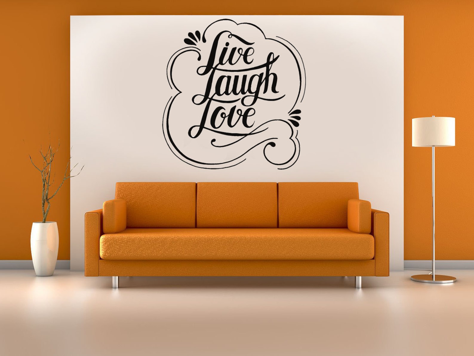 Live Laugh Love - Vinyl Wall Decal - Home Wall Decal - Living Room Wall ...
