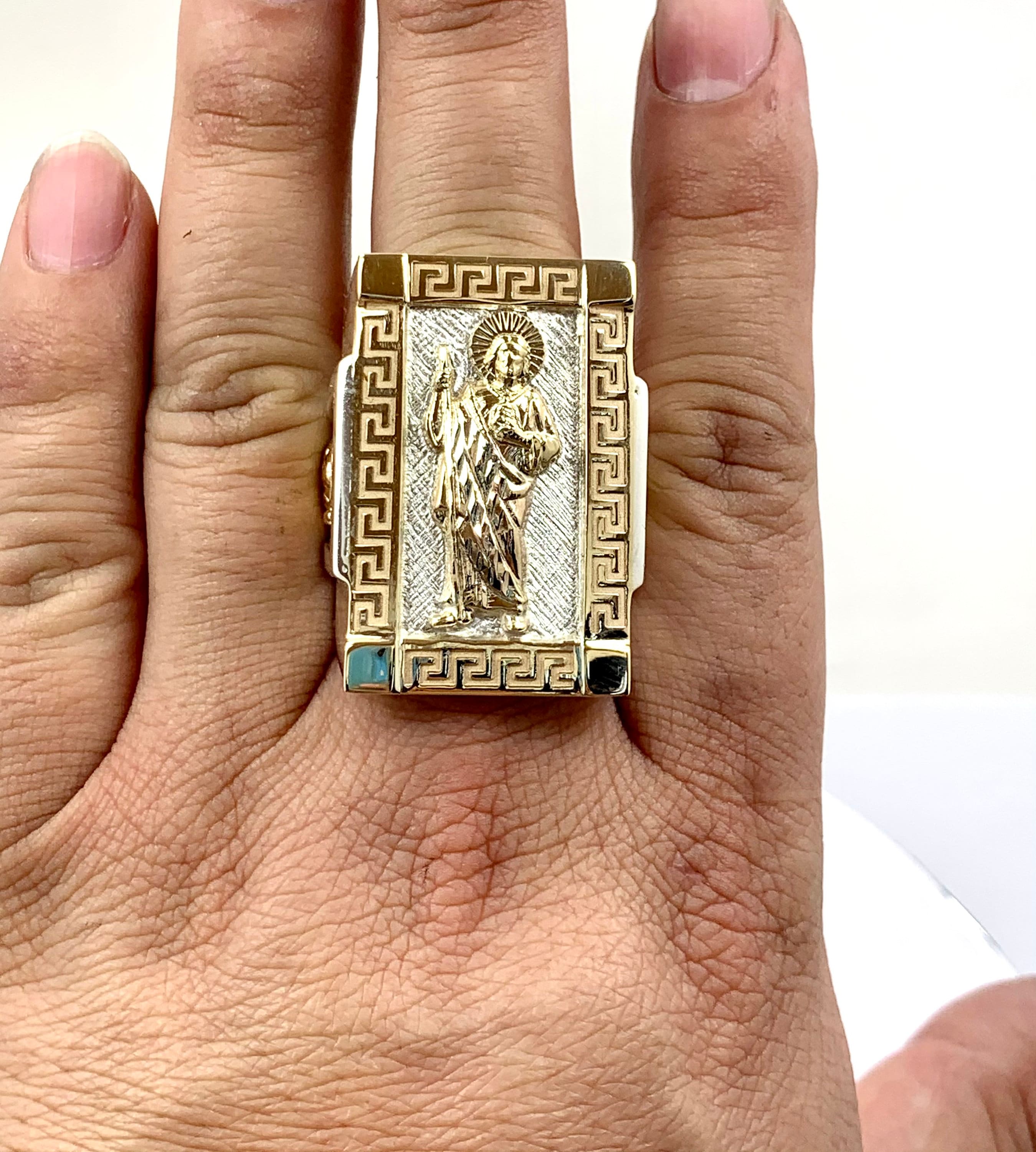 San Judas Tadeo Anillo Etsy