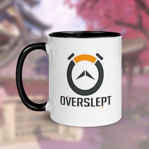 Overslept Mug | Video Game Mug | Gamer Gift | Funny Coffee Mug | Coffee Lover | Time For Coffee | Drinking Mug