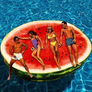 Sweet Summertime - Collage Art Print or Digital Download