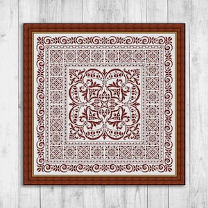 Sampler Cross Stitch Pattern, Modern Cross Stitch Pattern PDF, Embroidery Sampler, Monochrome Cross Stitch Pattern Instant Download PDF