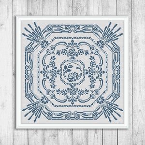 Sampler Cross Stitch Pattern, Flowers Cross Stitch Pattern, Rose Modern Cross Stitch Pattern, Floral Embroidery Sampler Instant Download PDF