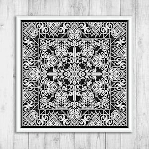 Cross Stitch Pattern Sampler, Modern Cross Stitch Pattern, Abstract Cross Stitch Pattern, Folk Cross Stitch Pattern, Instant Download PDF