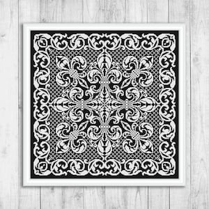 Cross Stitch Pattern Sampler, Modern Cross Stitch Pattern, Cross Stitch Pattern Monochrome, Leaves Cross Stitch, Instant Download PDF
