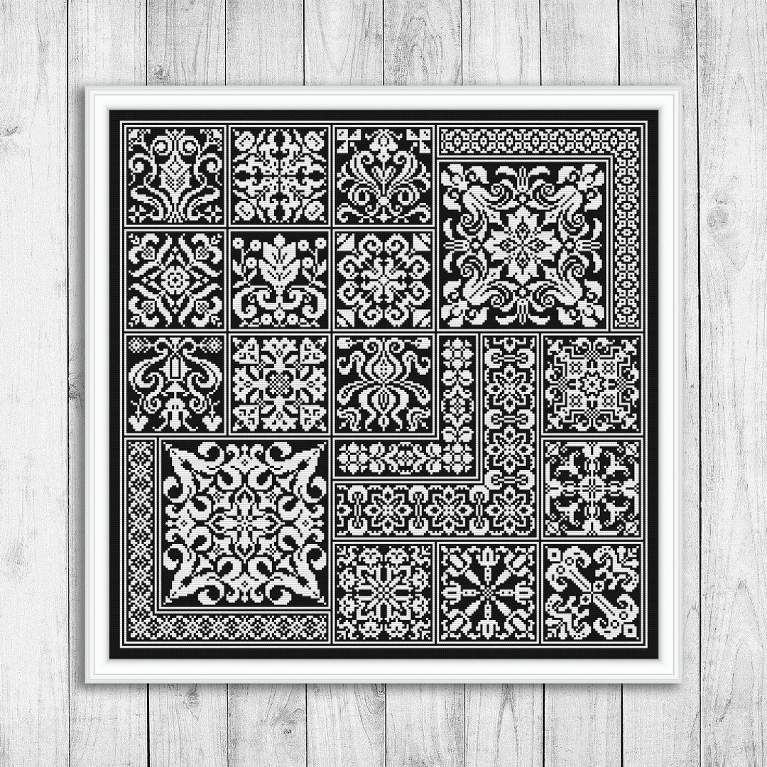 Cross Stitch Pattern Sampler Modern Cross Stitch Pattern Etsy