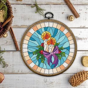 Modern Cross Stitch Pattern, Christmas Cross Stitch Pattern, Holidays, Christmas Decor, Easy Cross Stitch Patterns, Instant Download PDF