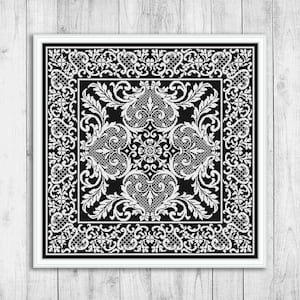 Sampler Cross Stitch Pattern, Modern Cross Stitch Pattern, Leaves Cross Stitch Pattern, Flowers Embroidery Sampler, Modern Embroidery, Lace