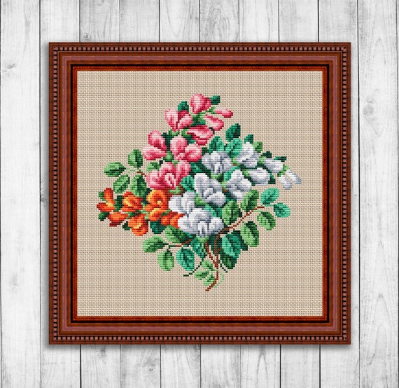 U.S. State Flowers CROSS-STITCH 古書 U.S. State Flowers CROSS-STITCH 古書