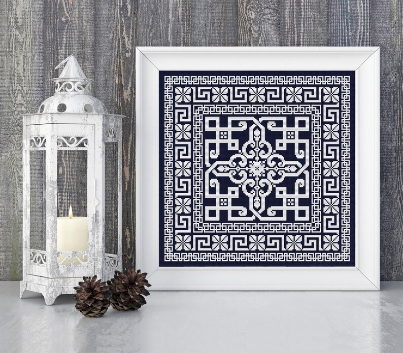 Sampler Cross Stitch Pattern, Celtic Cross Stitch Pattern, Ornament, Modern Cross Stitch Pattern, Embroidery Sampler, Instant Download PDF image 2