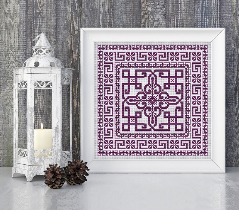 Sampler Cross Stitch Pattern, Celtic Cross Stitch Pattern, Ornament, Modern Cross Stitch Pattern, Embroidery Sampler, Instant Download PDF image 6