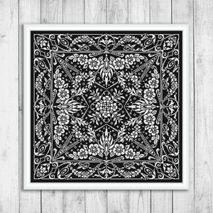 Flowers Cross Stitch Pattern, Modern Cross Stitch Pattern, Roses Cross Stitch Pattern, Sampler Cross Stitch Pattern, Instant Download PDF