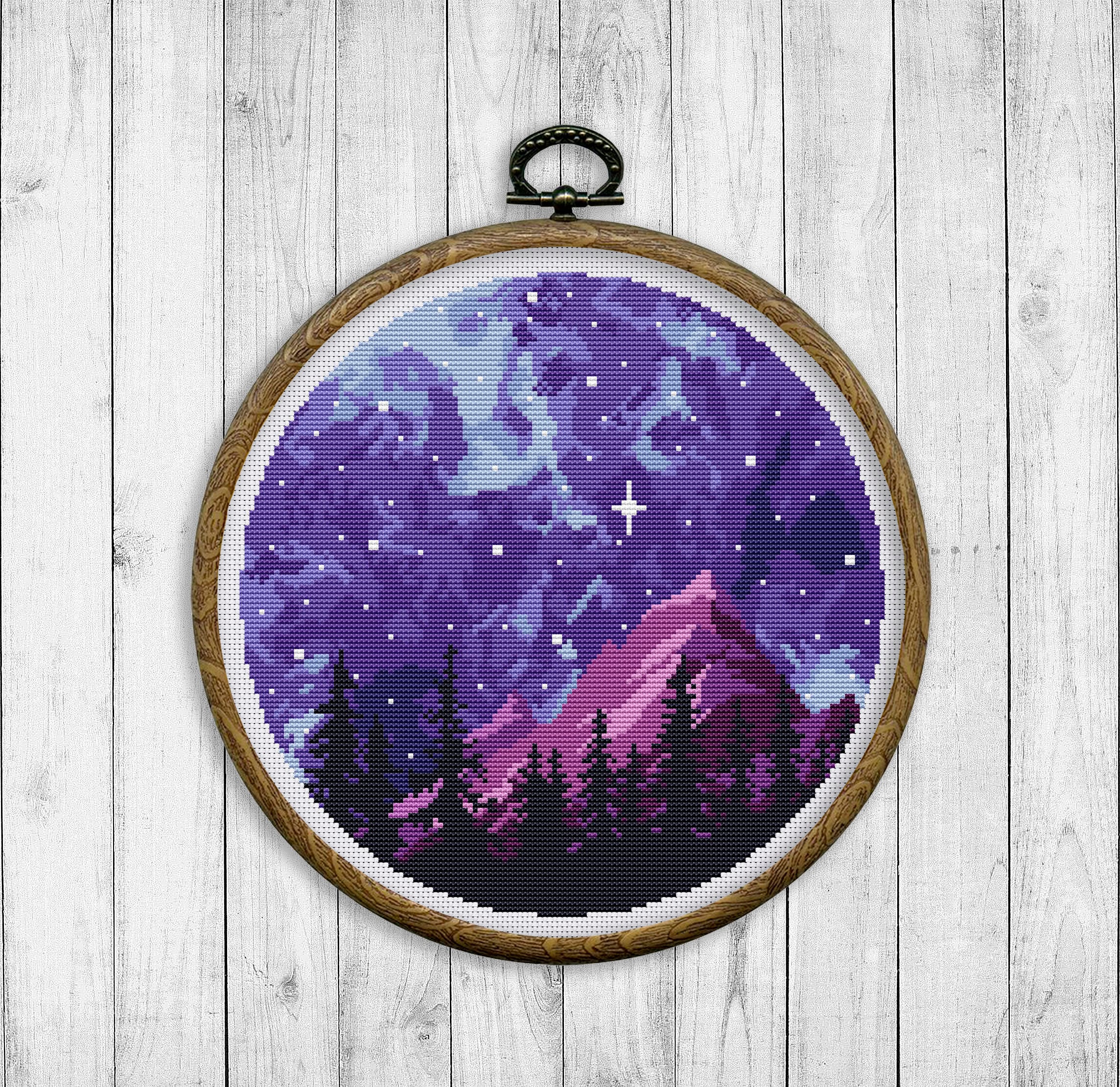 Nature Cross Stitch Pattern Landscape Counted Cross Stitch | Etsy