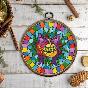 Modern Cross Stitch Pattern, Christmas Cross Stitch Pattern, Holidays, Christmas Decor, Easy Cross Stitch Patterns, Instant Download PDF